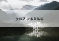 灰熊队 灰熊队阵容