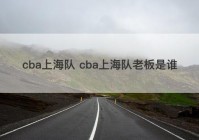 cba上海队 cba上海队老板是谁