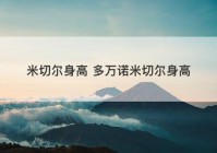 米切尔身高 多万诺米切尔身高