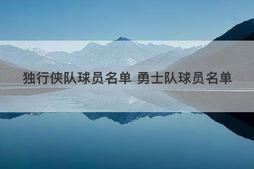 独行侠队球员名单 勇士队球员名单