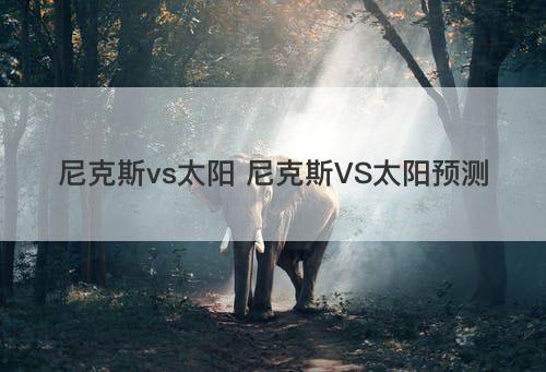 尼克斯vs太阳 尼克斯VS太阳预测